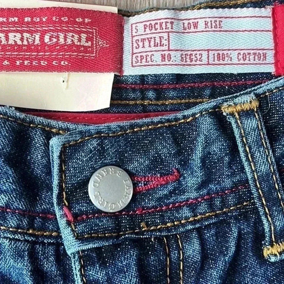 FARM GIRL & FEED Co. Carole-Lu low rise Boot Cut denim jeans women size 4R x 32 - Picture 15 of 16